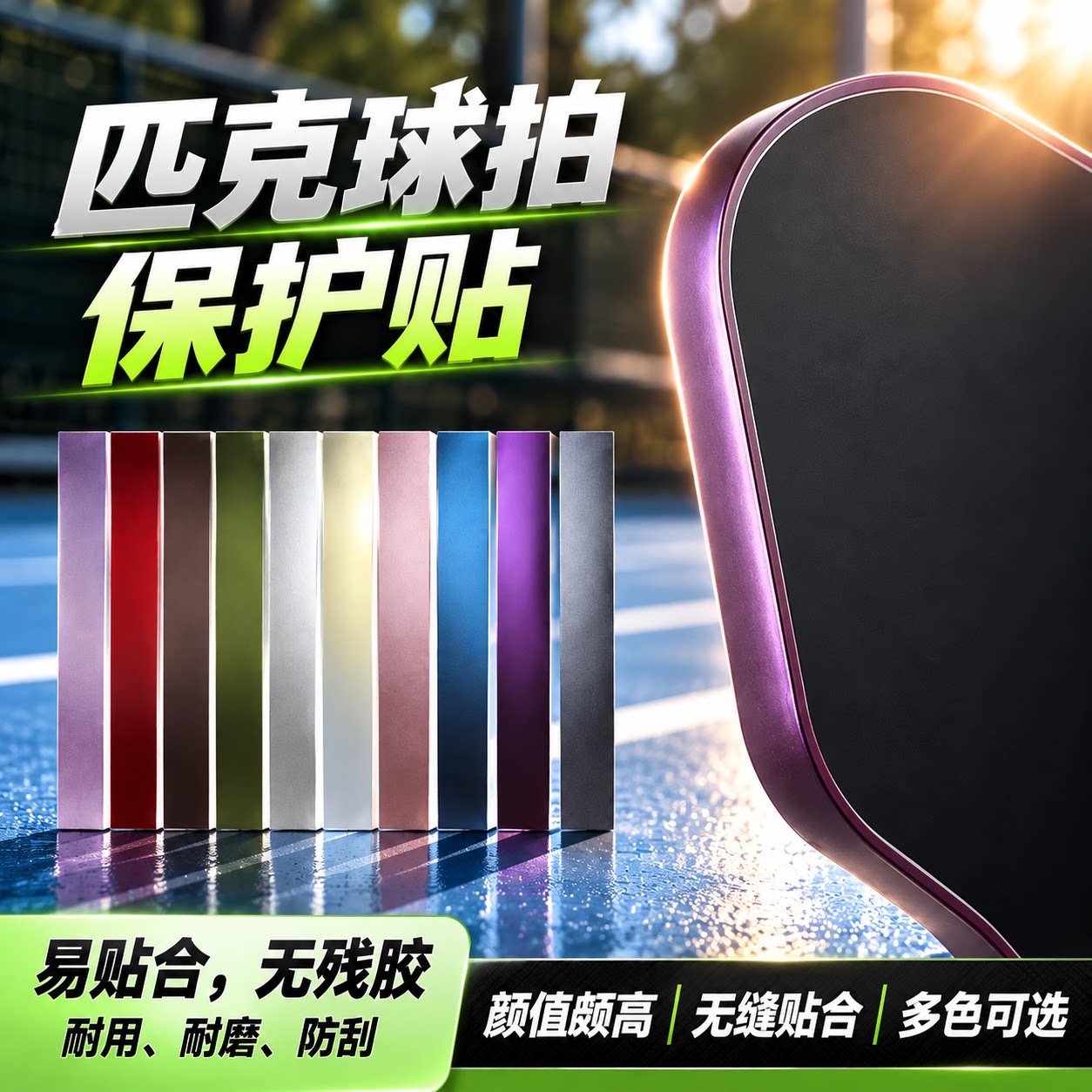 匹克球拍边框保护条全包保护贴