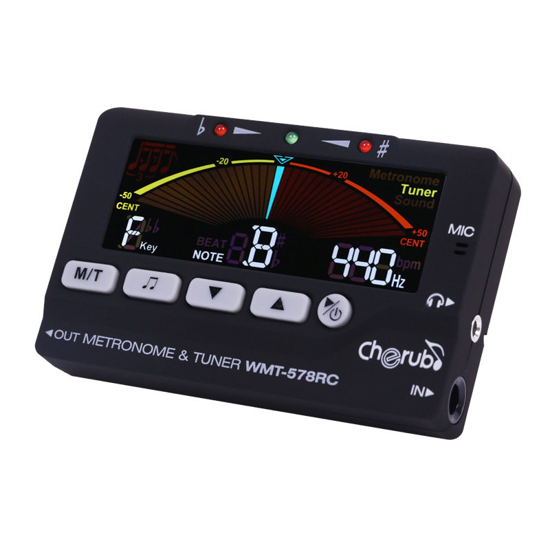 小天使wmt-578rc长笛/萨克斯/小号/黑管校音管乐调音器节拍器图片