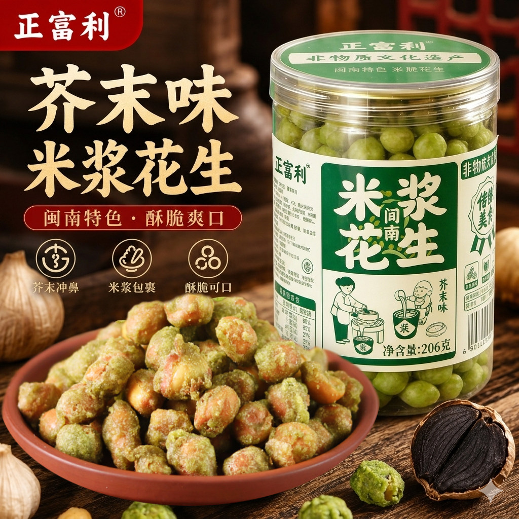 非遗正富利米浆花生下酒菜