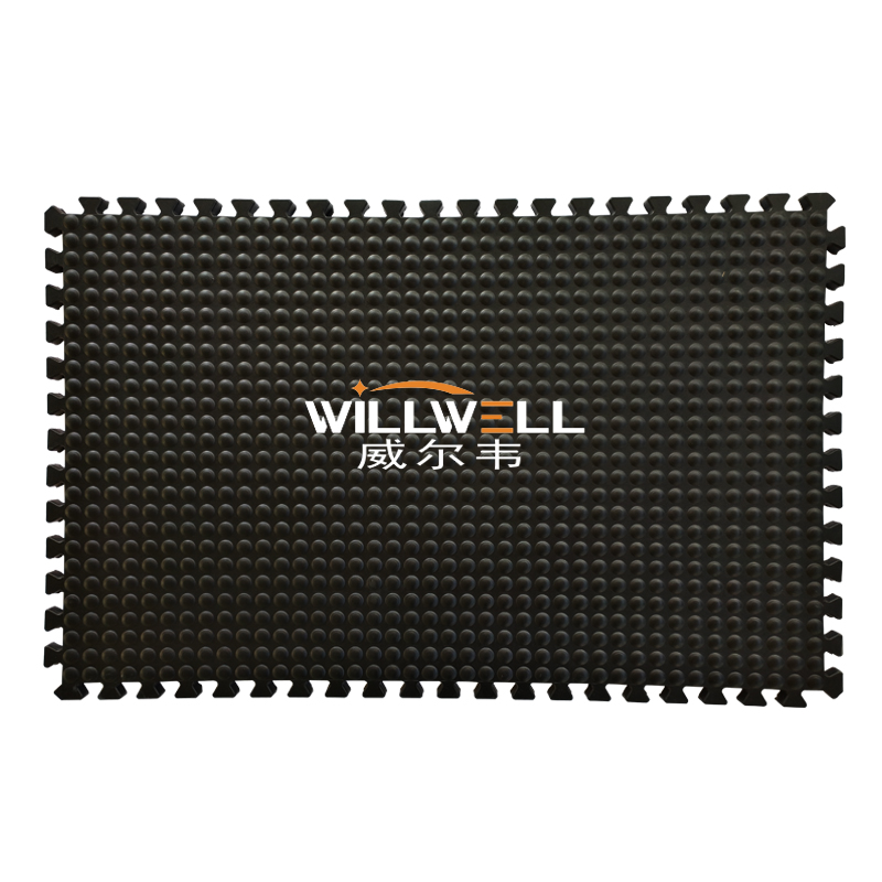 橡胶地垫车间流水线防疲劳脚垫球形可锁扣自由拼接厂家直销包邮
