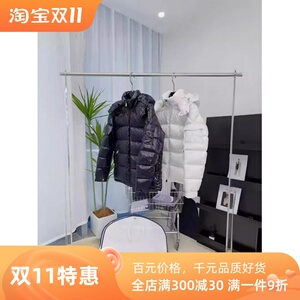 东西南北莆田高版本雾面玛雅羽绒服maya男女士三色织带彩条面包服