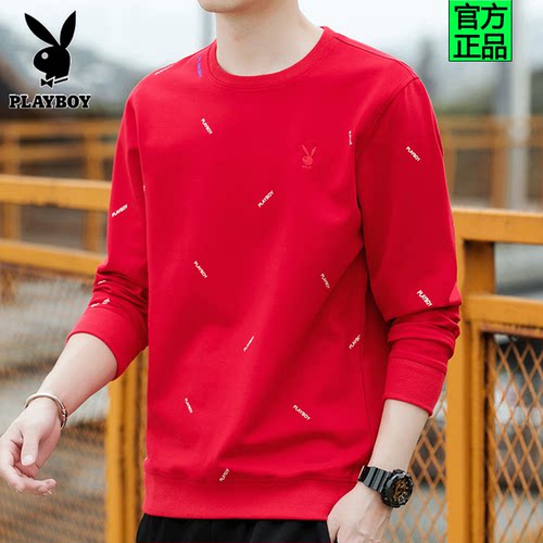 花花公子春秋季新款卫衣刺绣