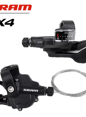 SRAM速联X3 X4指拨视窗版左3右7 8速21速24速山地车P8折叠车指拨