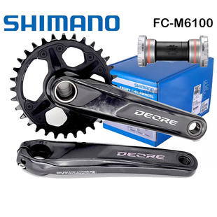 SHIMANO禧玛诺DEORE 牙盘FC-M6100-1单盘1X12速正负齿轮盘30 32T