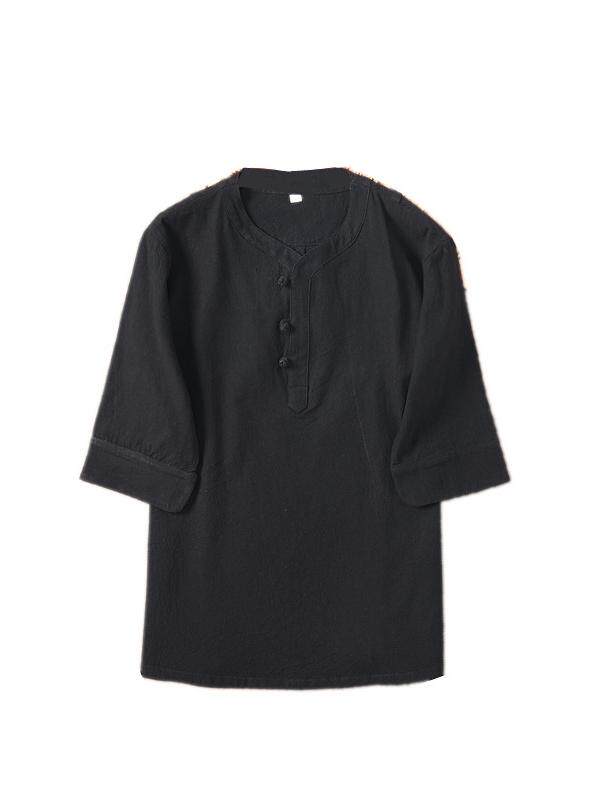 MENS SHORT SLEEVE T-SHIRT SUMMER CHINESE RETRO TRENDY BRAND TANG COSTUME BASE SHIRT ETHNIC STYLE TANG JACKET MENS HALF SLEEVE