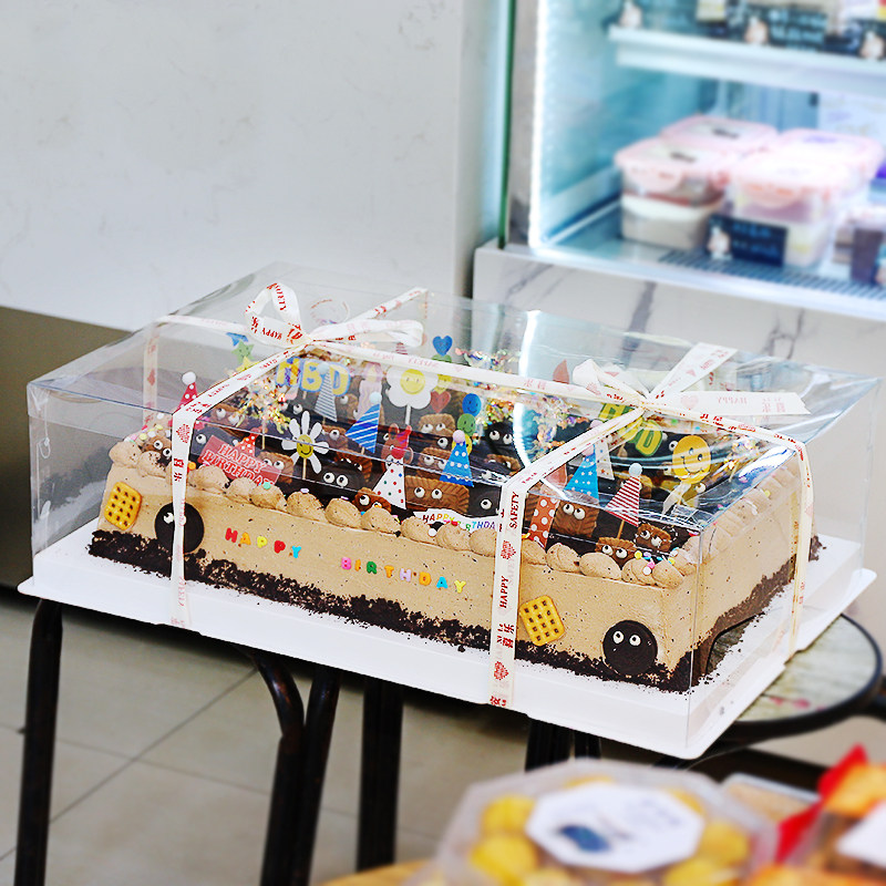超大长方形蛋糕盒开工庆典节日毕业聚会大型公司年会透明蛋糕盒子,厨房/烹饪用具,点心包装盒/包装袋,淘宝优惠券,粉丝福利购,淘宝优惠卷