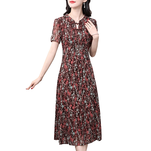 香妮芬小个子显高显瘦气质妈妈洋气高贵连衣裙2026新款夏季修身裙