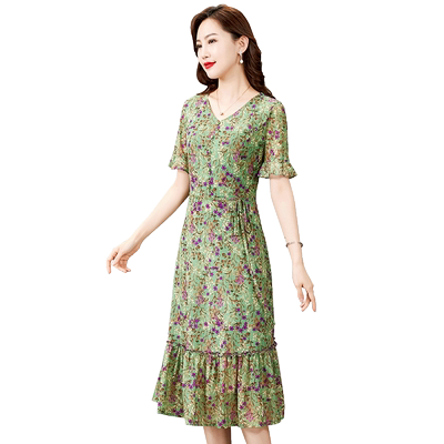 香妮芬简约通勤大摆型