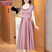 喜婆婆宴会装 香妮芬高贵优雅妈妈结婚礼服2025新款 夏季 婚庆连衣裙