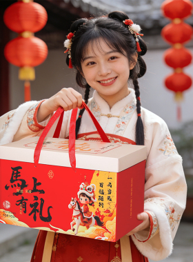 2026马年新款礼盒空盒子过年货零食糖果坚果高级感纸箱礼品盒批发