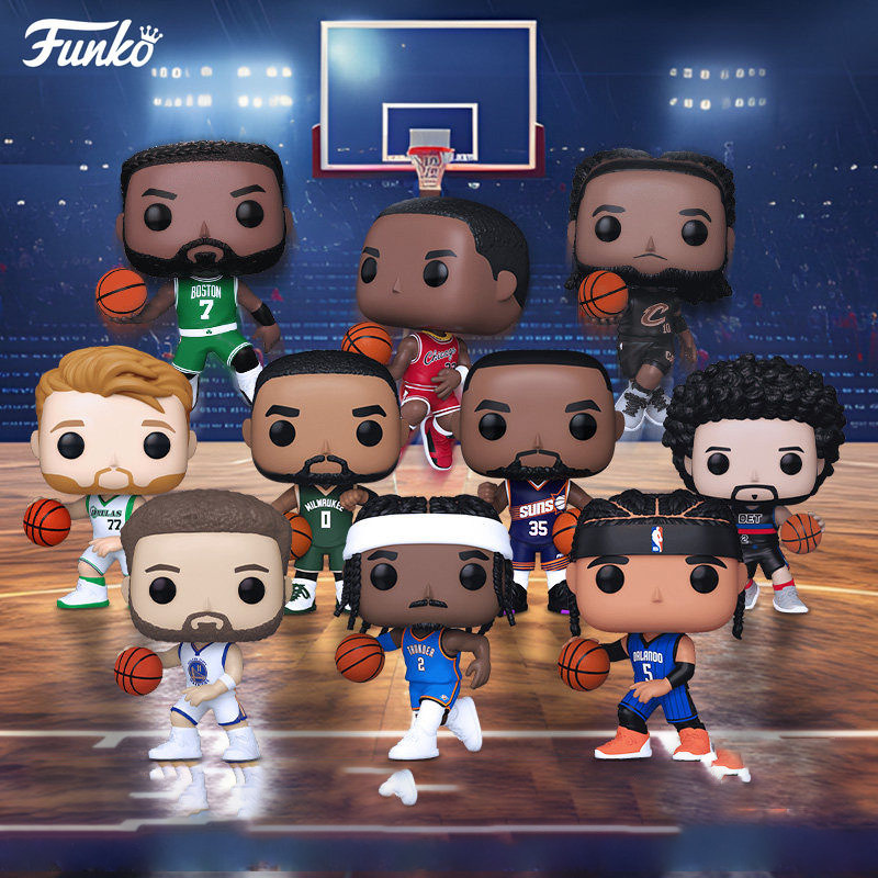 正版Funko篮球NBA乔丹詹姆斯奥尼尔文班亚马球星手办摆件公仔礼物