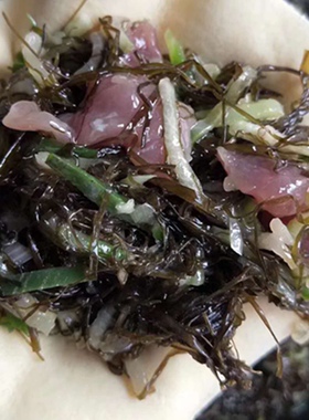 一口鲜*海麻线包子长岛新鲜海菜 私人定制 现包现发冷冻顺丰包邮