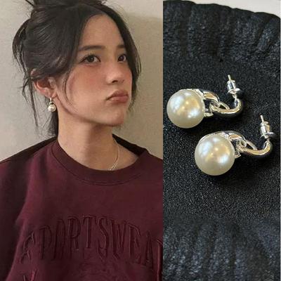 欧阳娜娜同款S925银针珍珠耳环