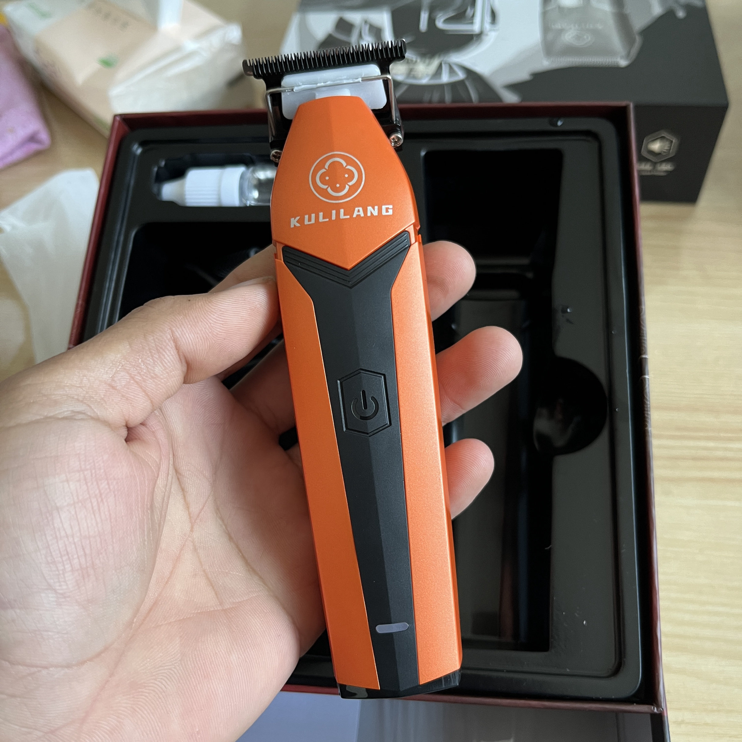 库里狼龙骑士油头修边雕刻推光头专用理发器