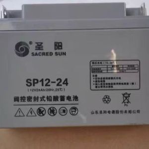 圣阳铅酸蓄电池12V24AH免维护SSP12-24直流屏消防UPS应急通讯包邮