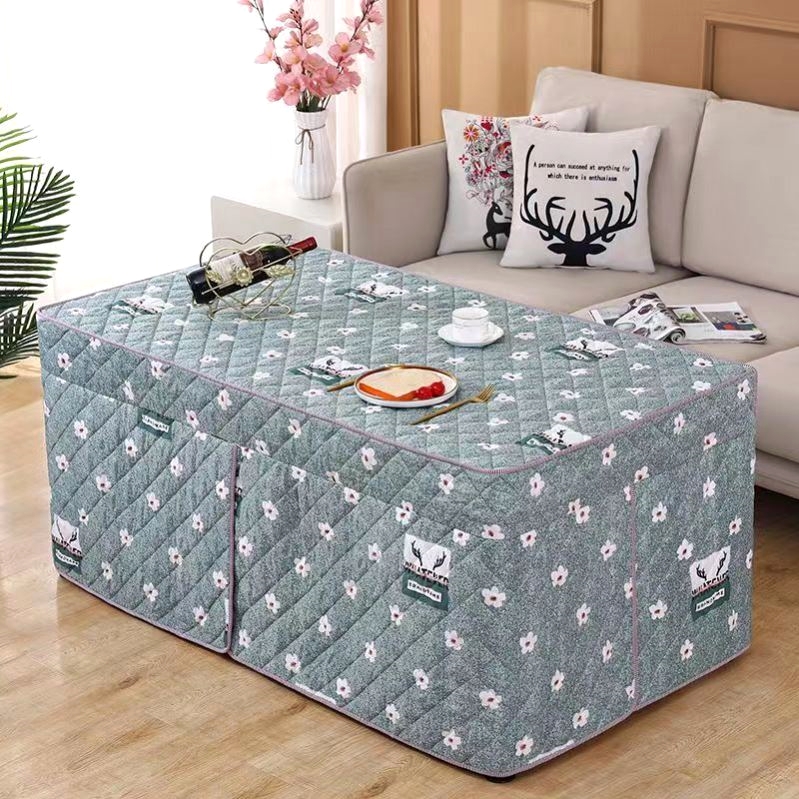 烤火桌子罩套长方形围挡桌面围罩保暖罩电炉子餐桌电烤炉冬天布罩