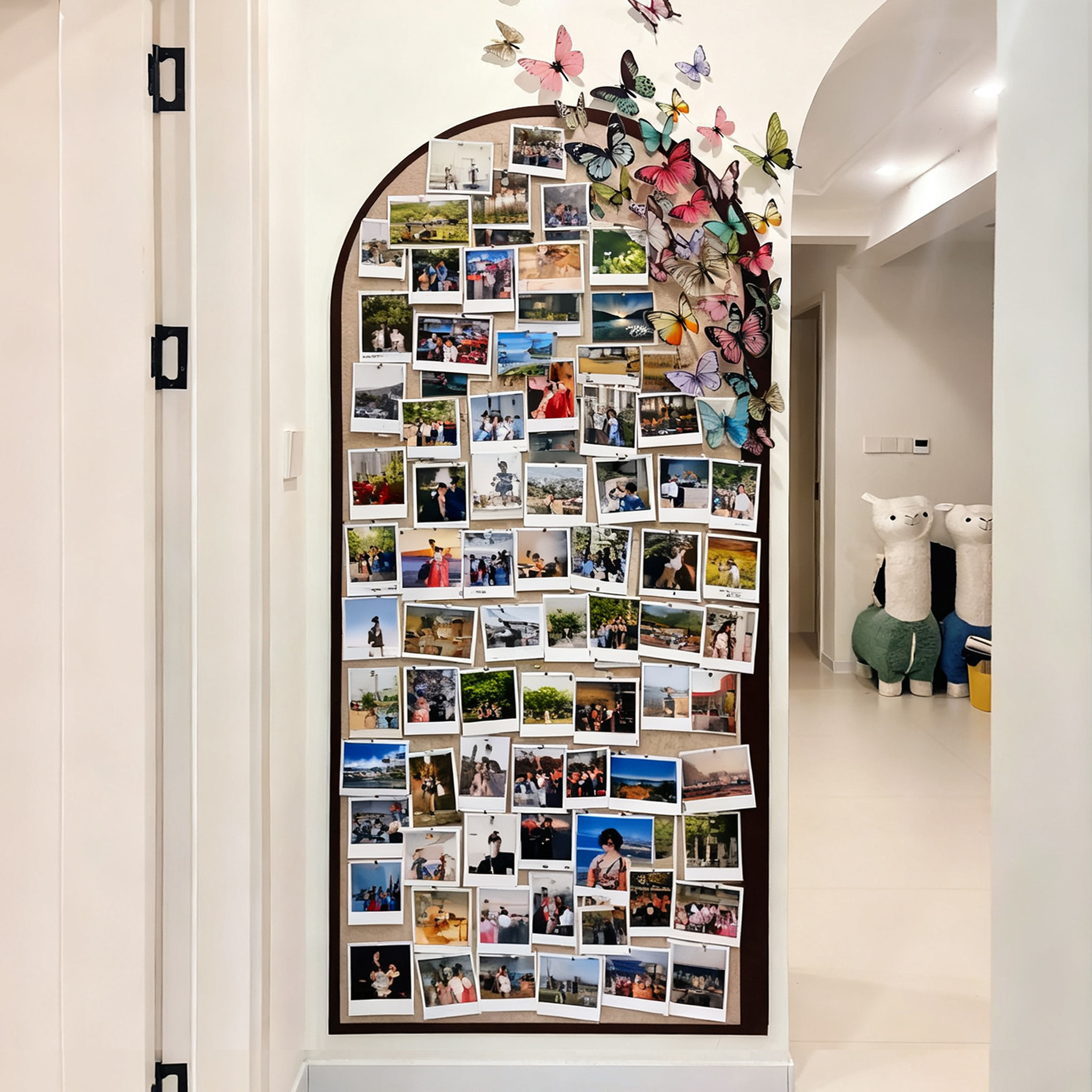 可定制毛毡板照片墙高级感客厅墙面装饰创意留言板幼儿园软木板背景板