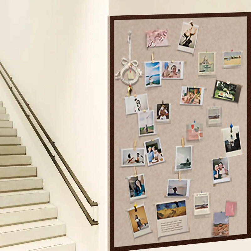 照片墙毛毡板展示墙软木板幼儿园背景板宝宝装饰展示板高级感客厅公告