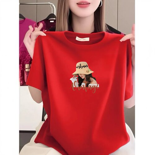 清仓捡漏中老年女装休闲字母印花减龄显瘦商场同款短袖大码女装