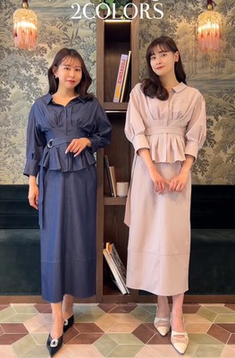 【新品】新通勤王者~ 纯原HLT 2024 春夏小嶋阳菜娘娘拼接连衣裙