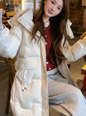 鹅绒服女2025冬季新款中长款加厚超好看羽绒服小个子高端正品外套