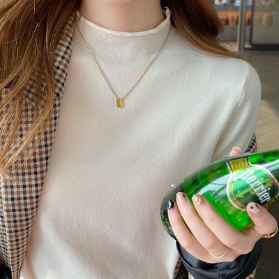 半高领毛衣女内搭春秋洋气新款黑色针织打底衫薄款长袖上衣百搭