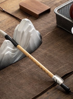 精选枯山水陶瓷假山m远山微景观鱼缸B流水造景新中式茶桌中式禅意