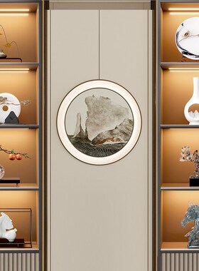 精选铜新中式家居摆设样板B房间软装饰品客厅酒柜玄关博古架