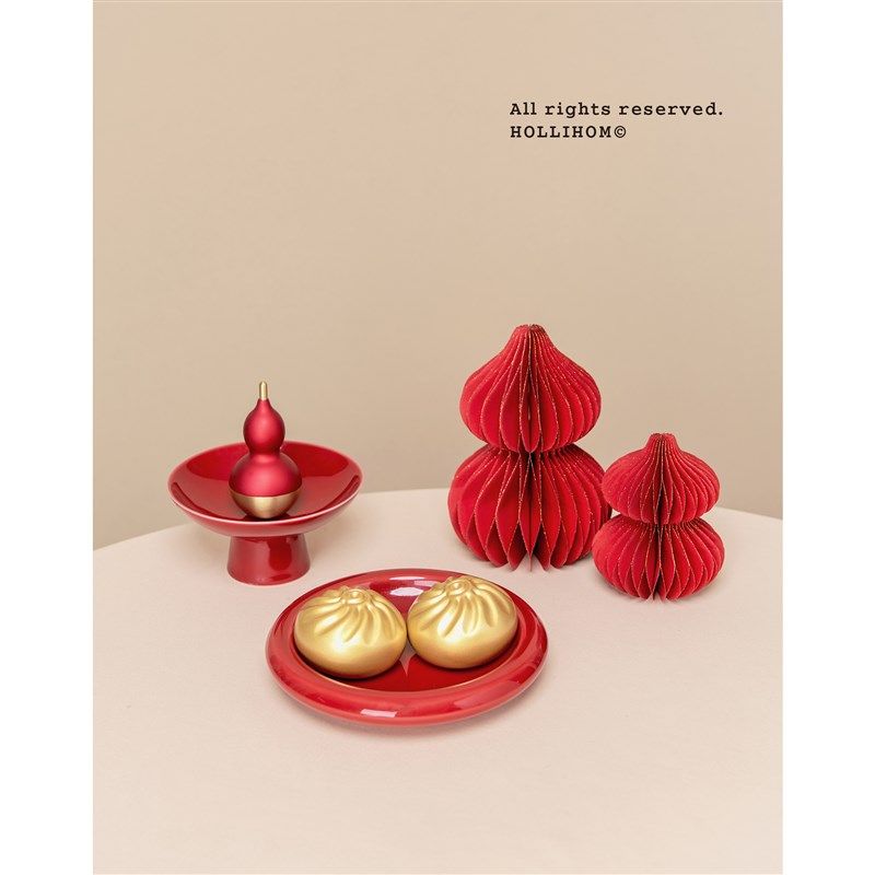 新年逅里 Holllihom《包赚》黄铜鎏金小笼包 书柜茶桌玄关摆件乔,家居饰品,装饰摆件,淘宝优惠券,粉丝福利购,淘宝优惠卷