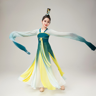 优选儿童新款 踏春行采薇古典舞汉唐飘逸M少儿练功中国风演出 水袖