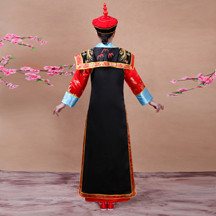优选清朝皇后服装古装满族女w皇太后贵妃格格服朝服女王慈禧演出