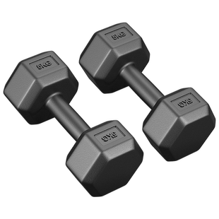 哑铃男士健身家用器材女壶铃练臂肌一对包胶六角亚玲套装宿舍学生