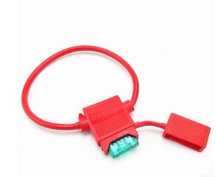 保险片插座/底座汽车防水保险丝盒  带线35A保险片汽车保险丝插座