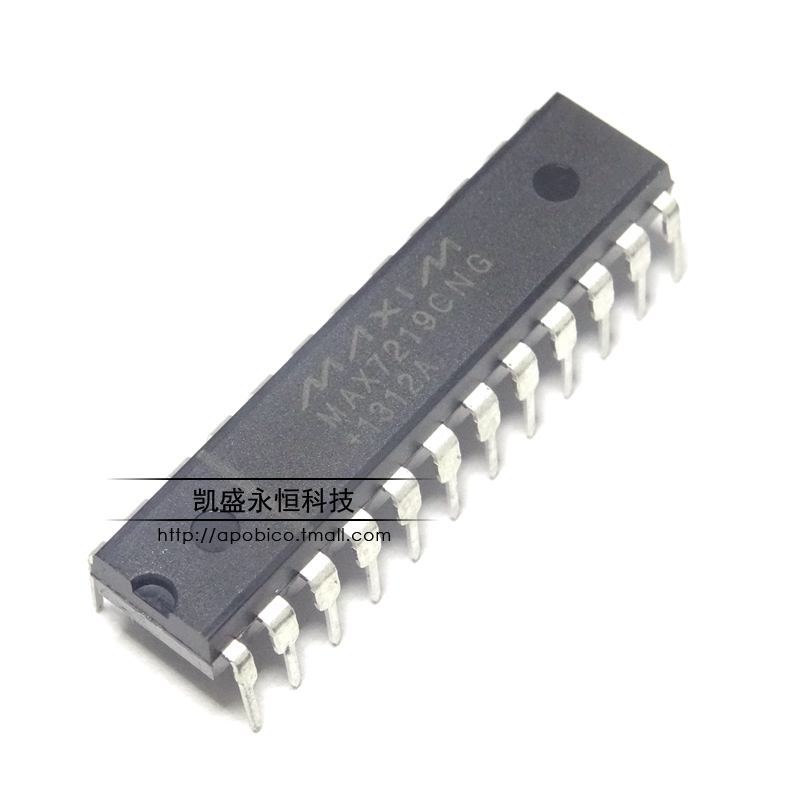 直插  MAX7219CNG ENG 芯片 DIP-24 串行I/O共阴极LED驱动器