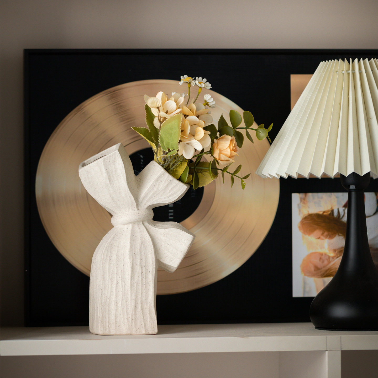 跨境直供陶瓷艺术摆件花瓶客厅电视柜插干花创意轻奢装饰感花,家居饰品,花瓶,淘宝优惠券,粉丝福利购,淘宝优惠卷