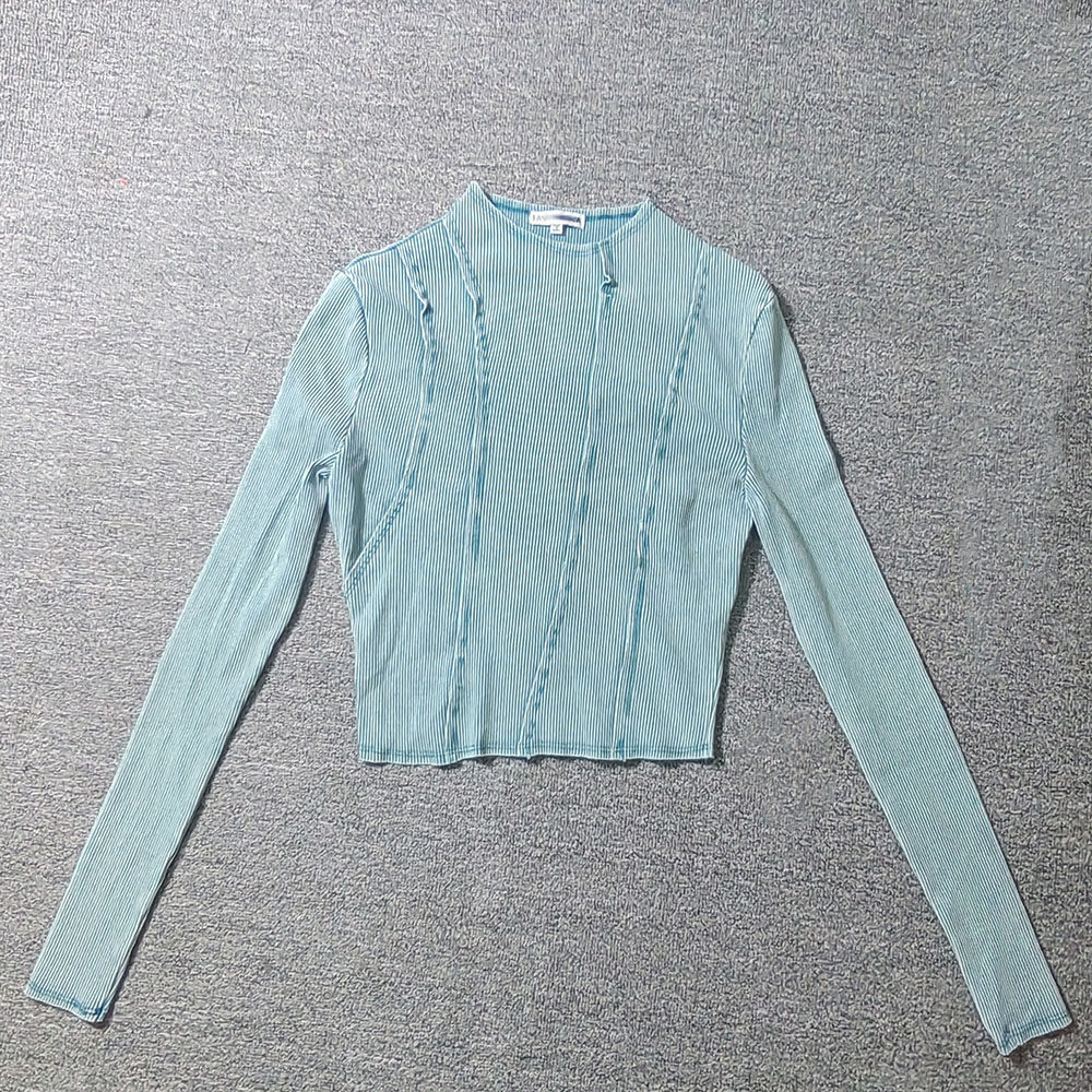 fashionnova纯棉水洗高弹性感短款长袖卫衣女原尾货050403