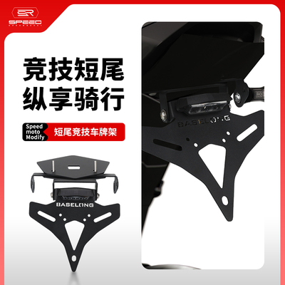 适用宝马S1000R后尾翼牌照架