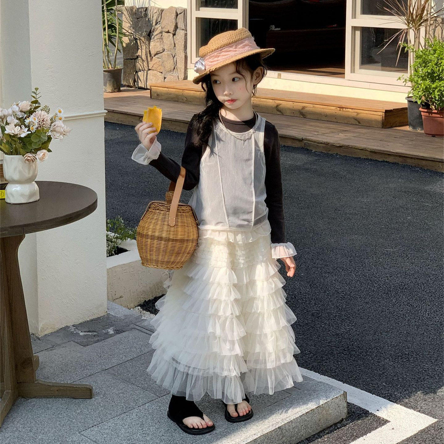 女童套装2026春季新款中小童2-7岁韩版长袖打底衫网纱背心半身裙,童装/婴儿装/亲子装,儿童运动套装,淘宝优惠券,粉丝福利购,淘宝优惠卷