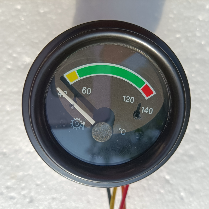 山东电感油温表12v24v改装工程车货车汽车用指针油缸油温度圆形表