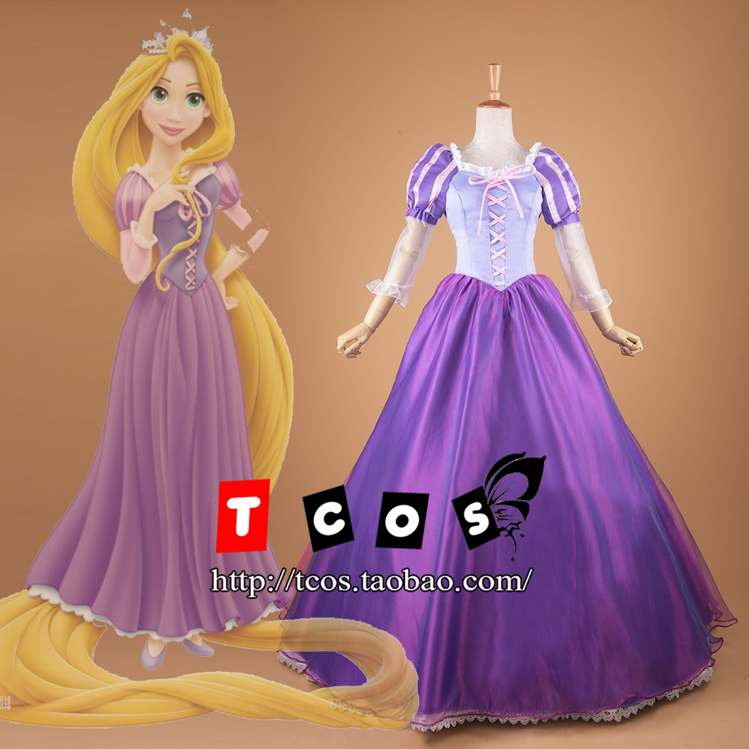 长发公主裙成人迪士尼
