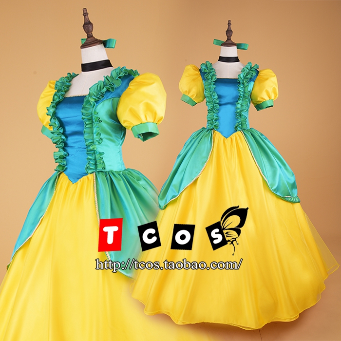 灰姑娘姐姐迪士尼cos礼服裙