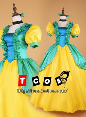 TCOS 迪士尼cos裙子 灰姑娘姐姐公主裙成人礼服cosplay服装