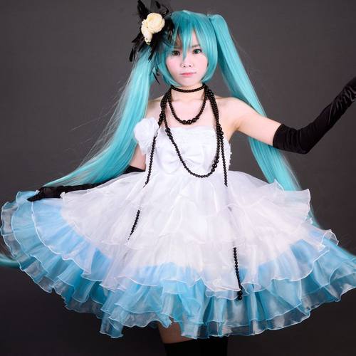 初音未来小礼服动漫cos