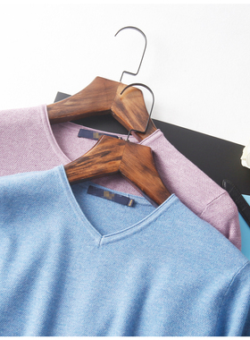 HL23143海系列男款春秋长袖针织衫毛衣毛衫V领舒适时尚套头薄款