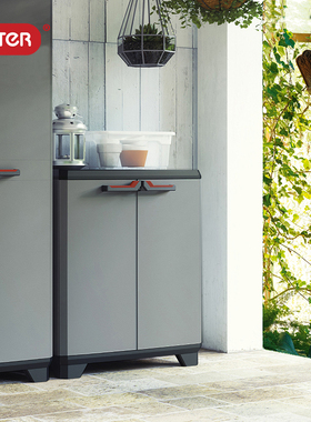 KETER STILO斗柜环保塑料收纳鞋柜储物箱室内实用阳台意大利进口