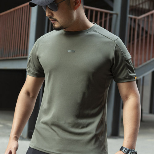 coolmax面料速干恤衫男士短袖