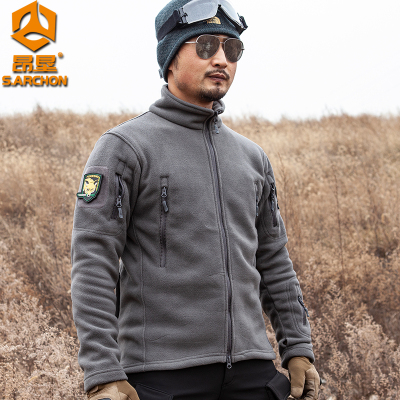 开衫保暖冬季军迷内胆加厚抓绒衣