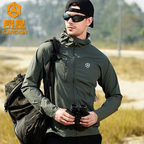 昂肯衣男防晒服户外轻薄冰丝皮肤