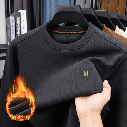 意大利正品冬季男士加绒加厚卫衣