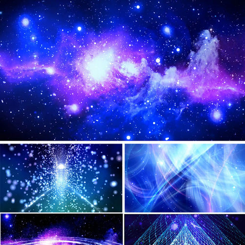 光年之外视频素材光年之外演出背景led动态视频 唯美蓝色粒子星空